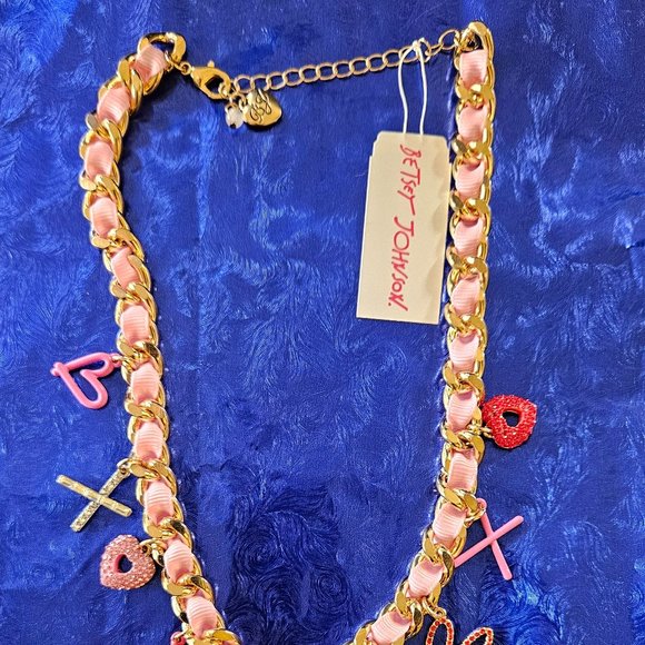 Betsey Johnson Valentine's or Any Day Charm Necklace - NWT - Picture 6 of 13